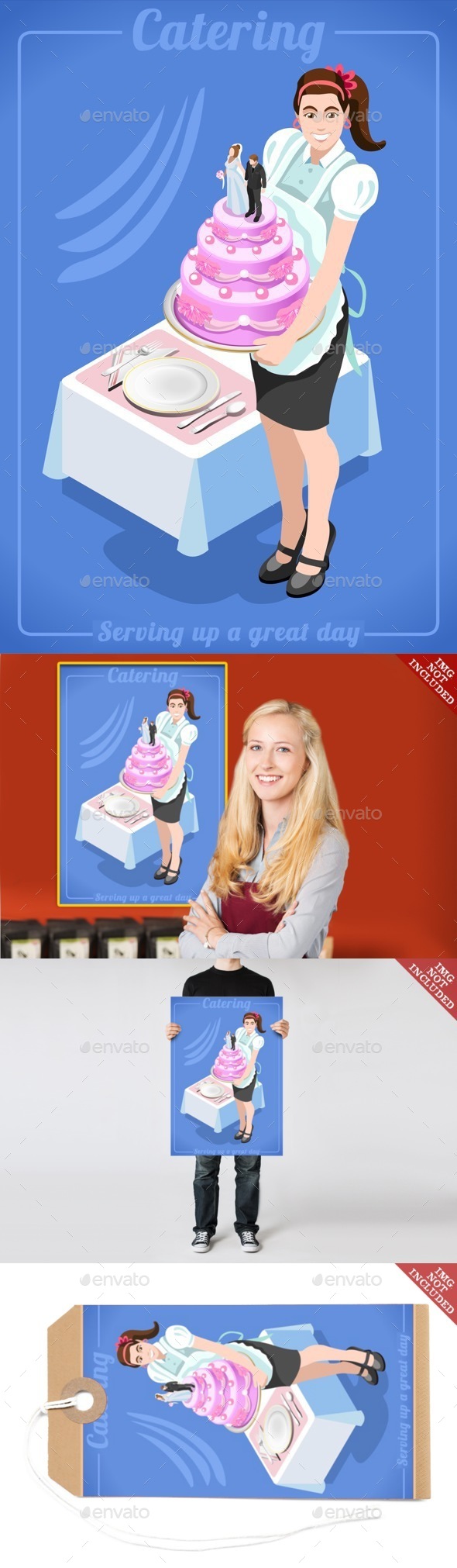 Catering Services People Isometric - People Characters