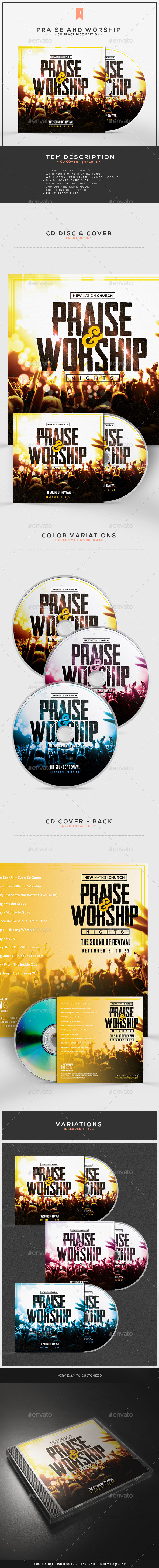 Praise & Worship CD Album Template Praise & Worship CD Album Template