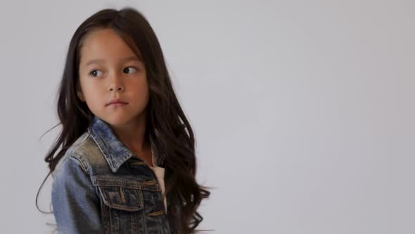 Cute Child Posing in the Photo Studio