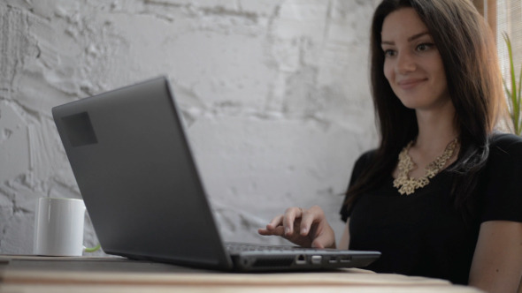 Girl Watching on Laptop Girl Watching on Laptop
