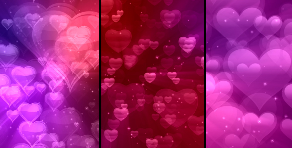 Colorful Valentine's (3 Different Backgrounds)