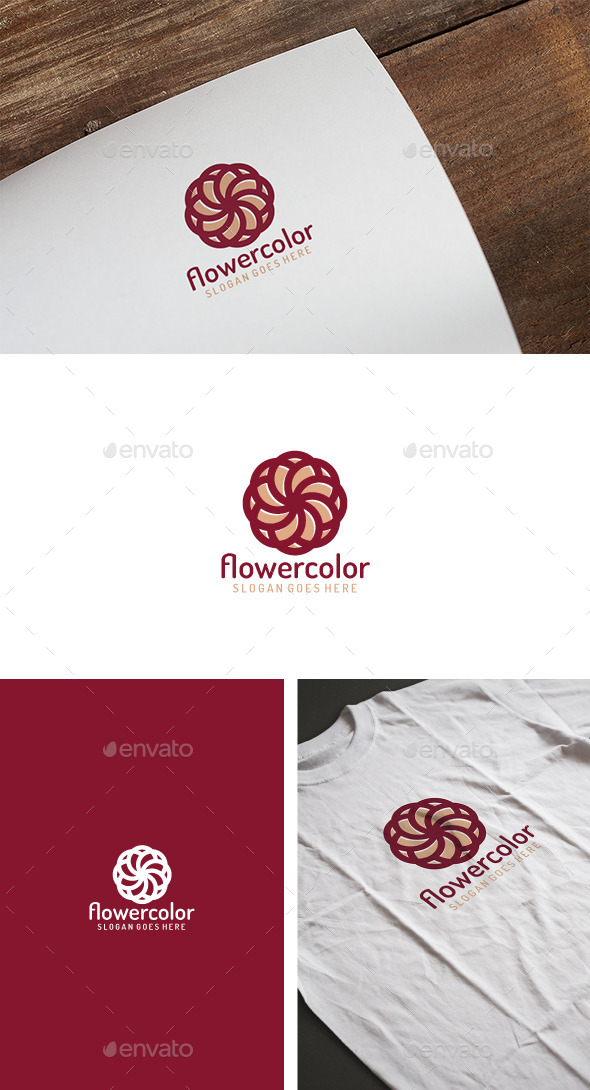 Flower Color Logo - Logo Templates