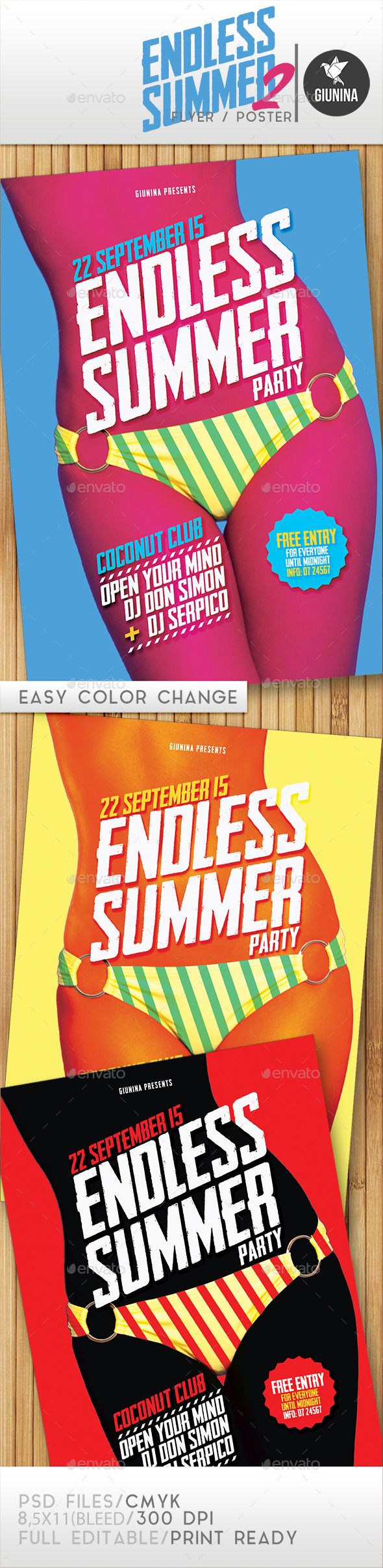 Endless Summer 2 Flyer/Poster - Events Flyers