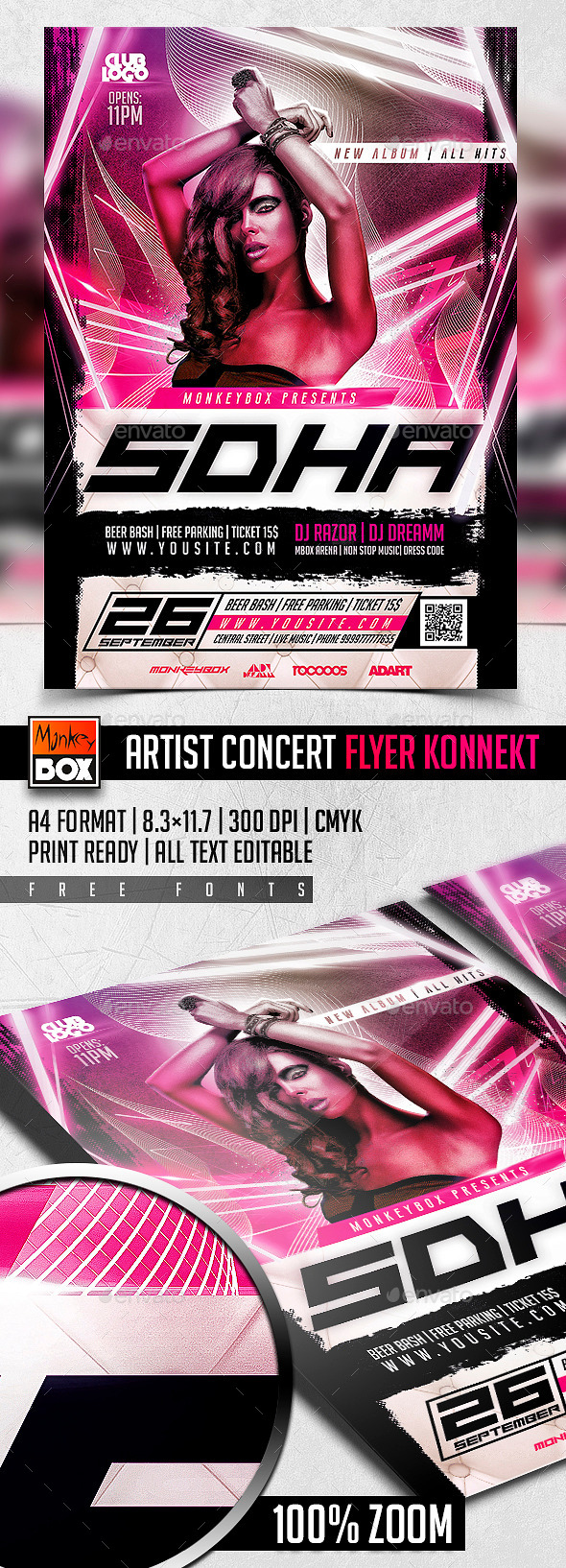 Artist Concert Flyer Konnekt Artist Concert Flyer Konnekt