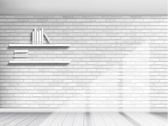 White Brick Wall Background - Man-made Objects Objects