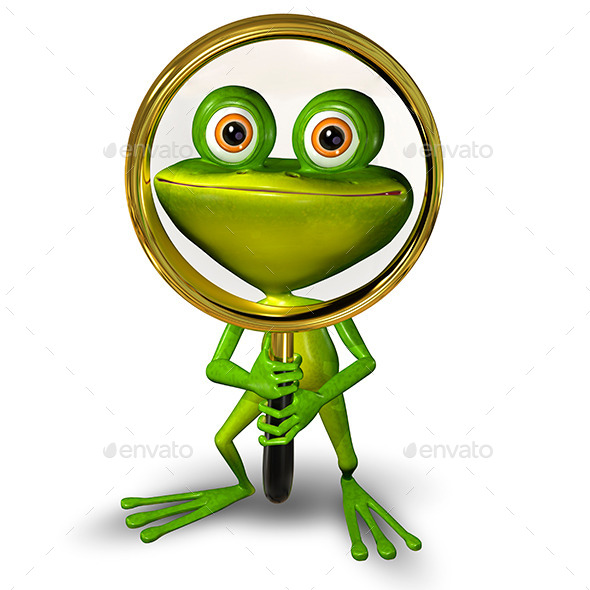 Frog with a Magnifying Glass Frog with a Magnifying Glass