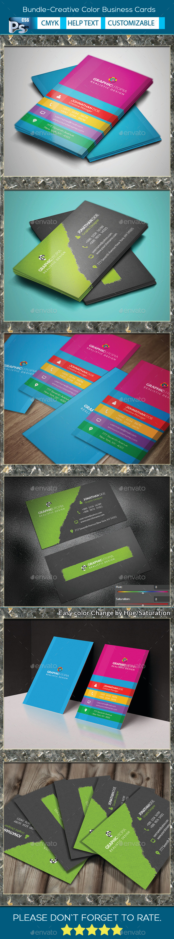 Bundle-Creative Color Business Cards Bundle-Creative Color Business Cards