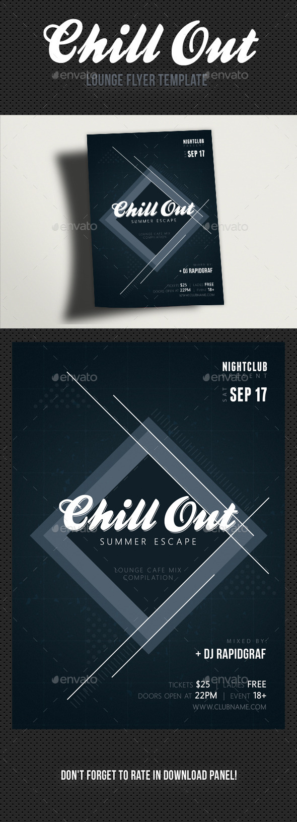Chill Out Flyer - Clubs & Parties Events
