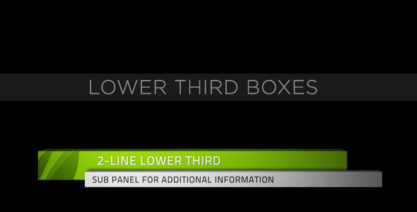 Lower Third Boxes