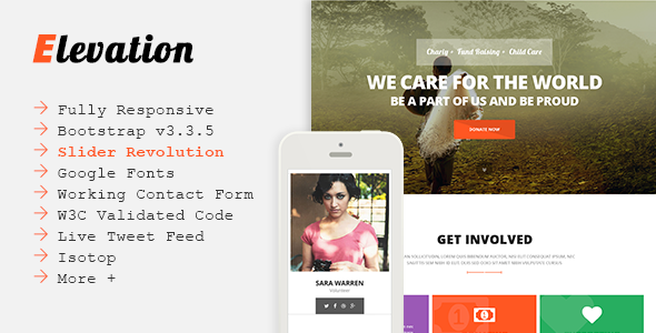 ELEVATION Charity Nonprofit Fundraising Template ELEVATION Charity Nonprofit Fundraising Template