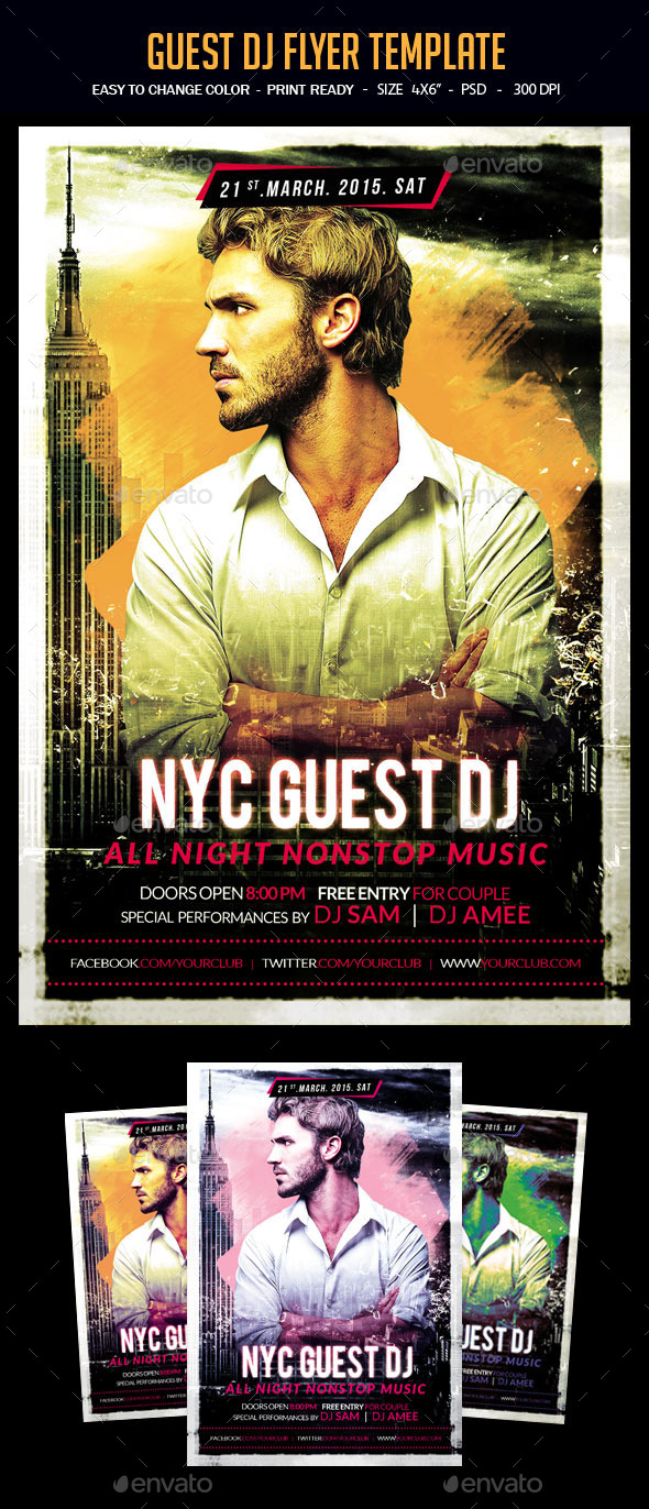NYC Party Flyer - Clubs & Parties Events