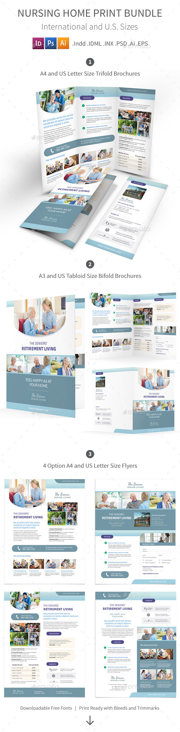 Nursing Home Print Bundle - Informational Brochures