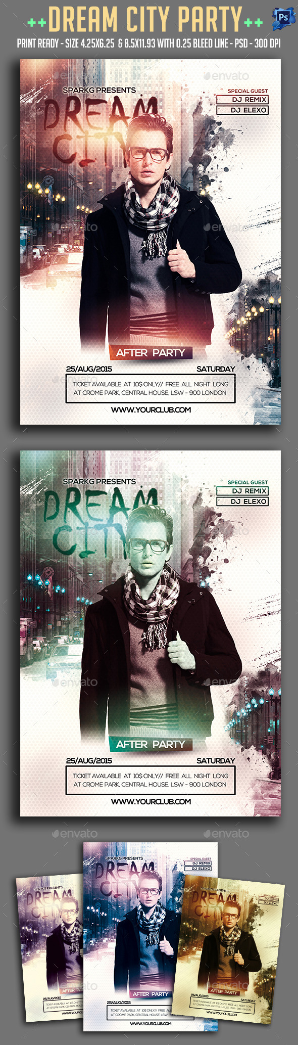 Dream City Party Flyer Dream City Party Flyer