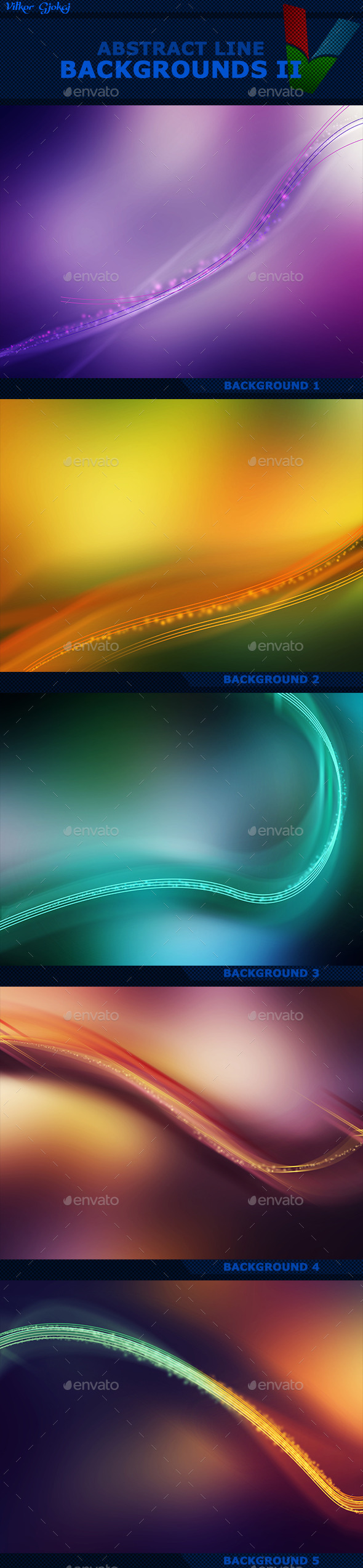 Abstract Line Backgrounds II - Abstract Backgrounds