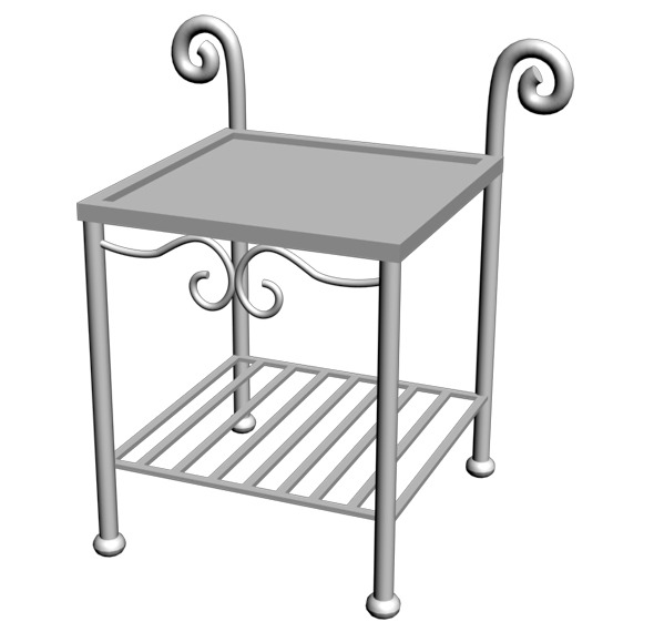 Wrought Iron Table - 3Docean 1279198