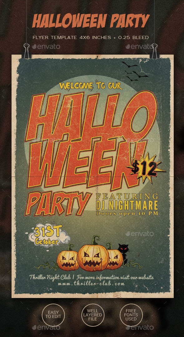 Halloween Party Flyer - Holidays Events