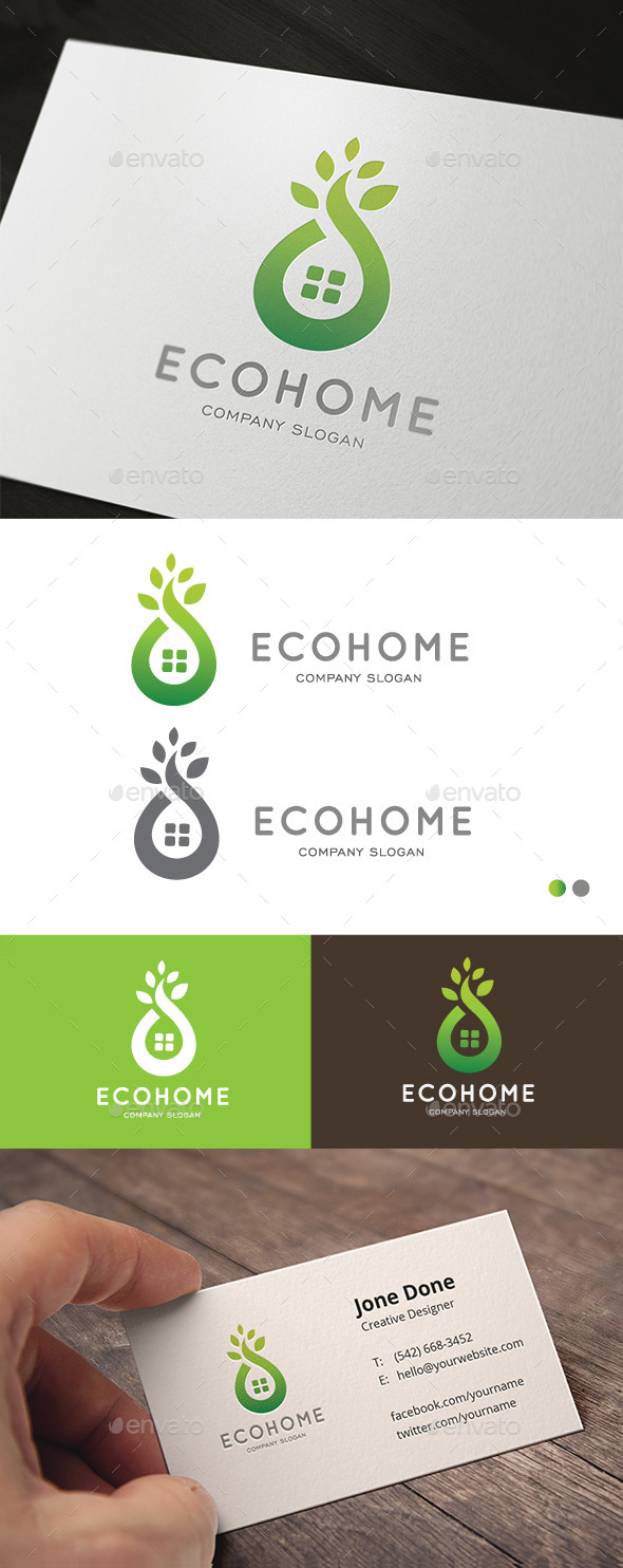 Eco Home by LayerSky | GraphicRiver
