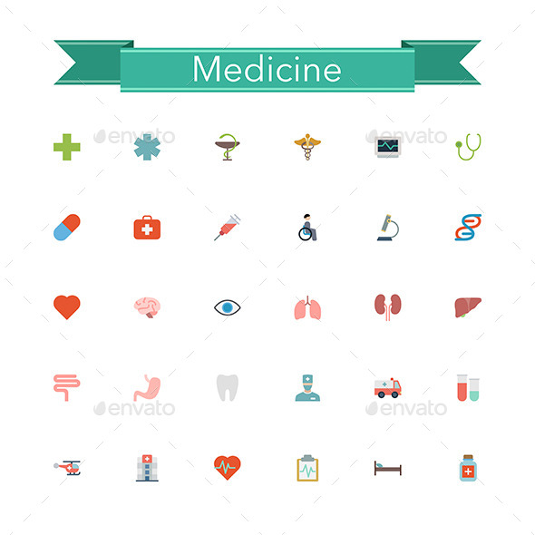 Medicine Flat Icons Medicine Flat Icons