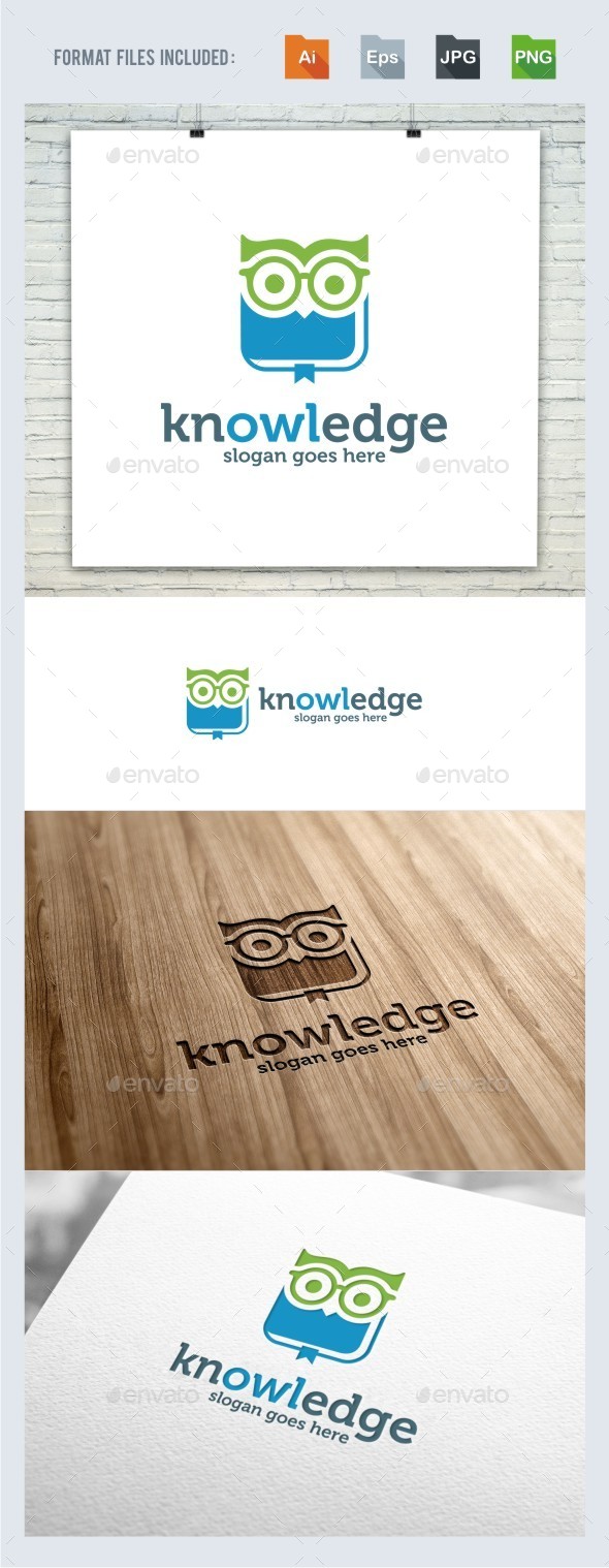 Knowledge Owl Logo Template Knowledge Owl Logo Template