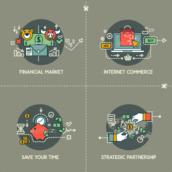 Financial Market, Commerce, Save Time, Partnership - Concepts Business
