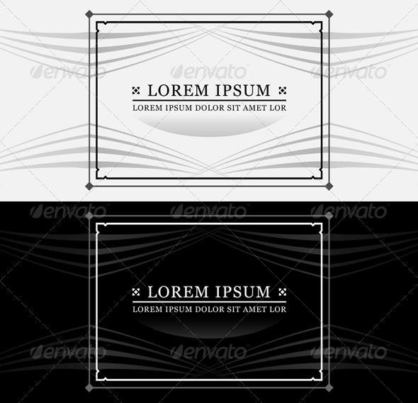 Ornate Frame and Text - Decorative Vectors