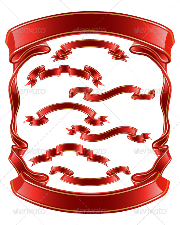 Isolated Image of a Ribbons