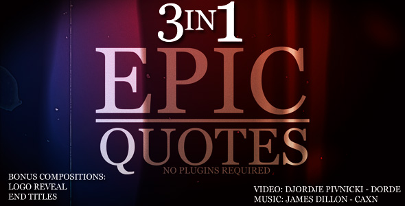 Epic Quotes 3IN1 - VideoHive 154076