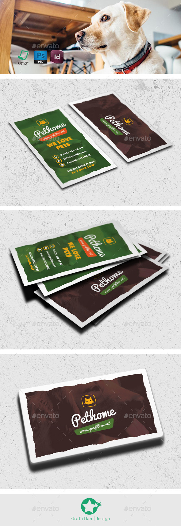 Pet Shop Business Card Templates - Creative Business Cards