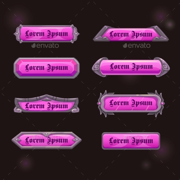 Vector Game Elements Vector Game Elements