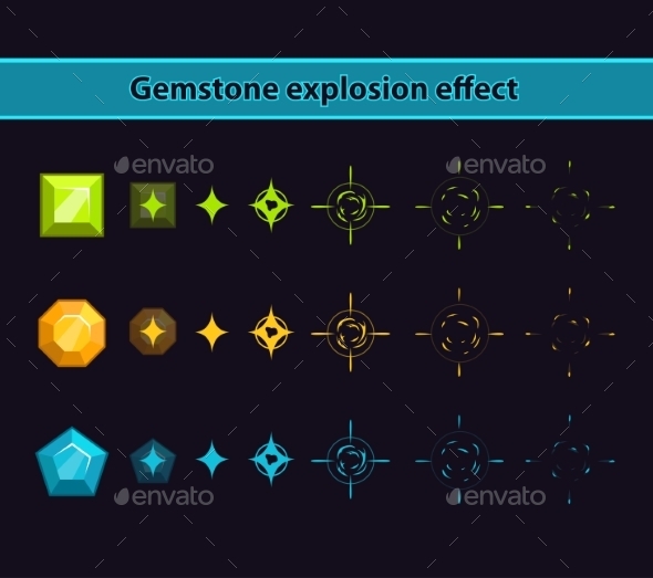Gemstone Explosion Effect Gemstone Explosion Effect