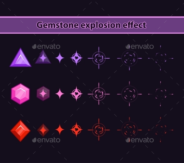 Gemstone Explosion Effect Gemstone Explosion Effect