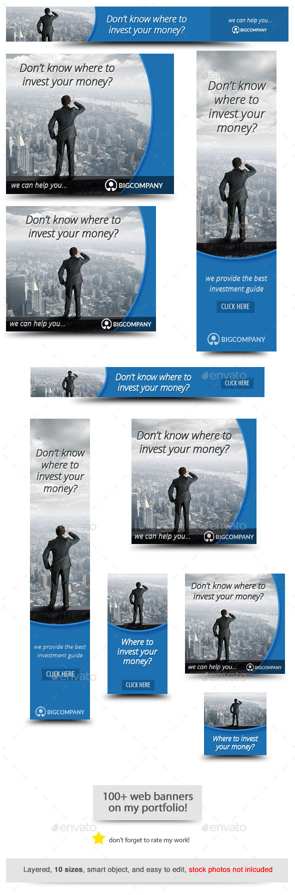 Looking for Investment Banner - Banners & Ads Web Elements