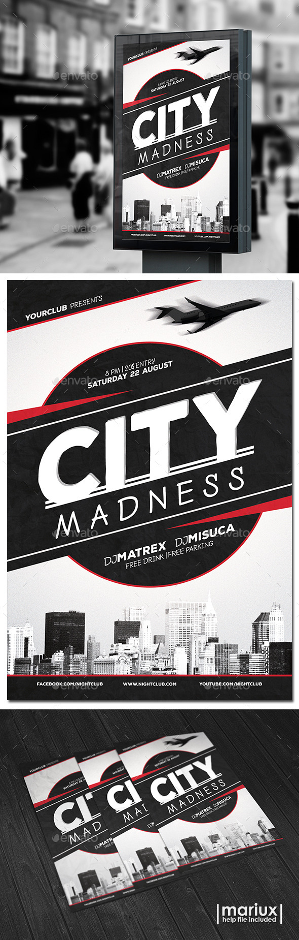 City Madness Party Flyer City Madness Party Flyer