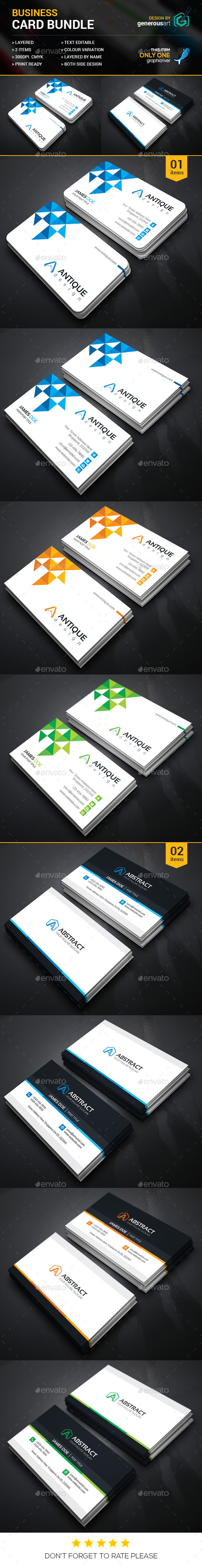 Business Card Bundle 2 in 1 12 Business Card Bundle 2 in 1 12