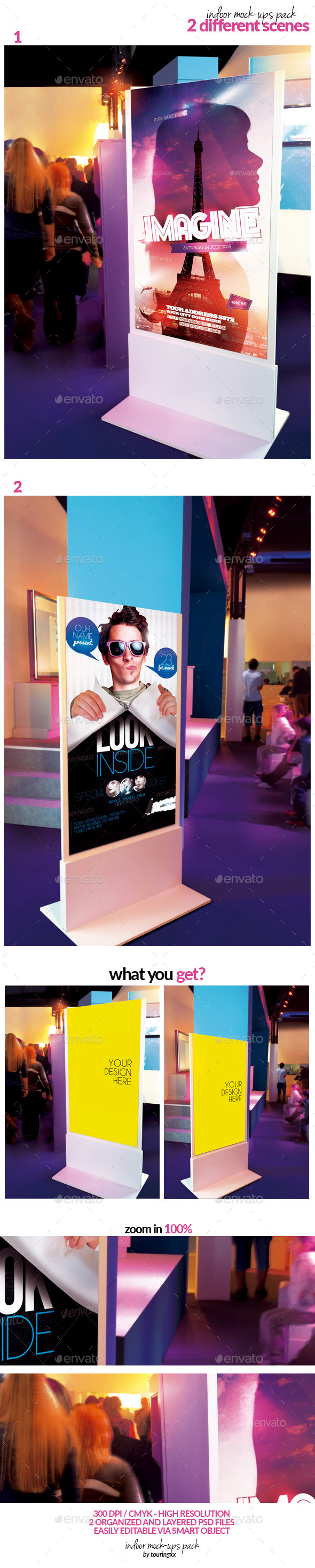 Indoor Mock-Ups Pack - Signage Print