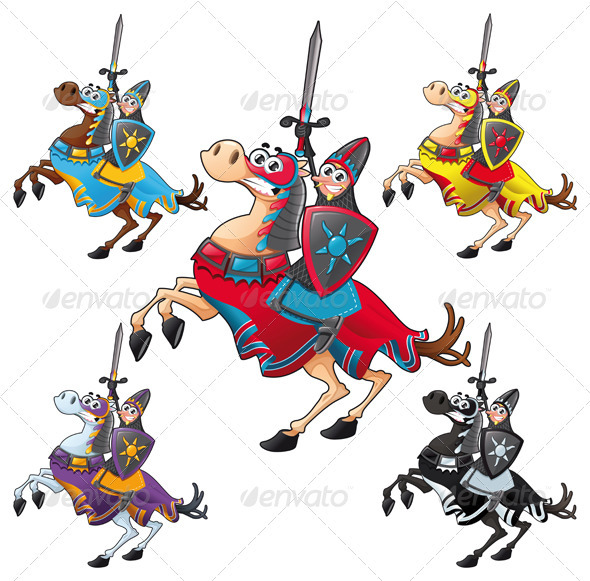 Knight and horse. - Miscellaneous Characters