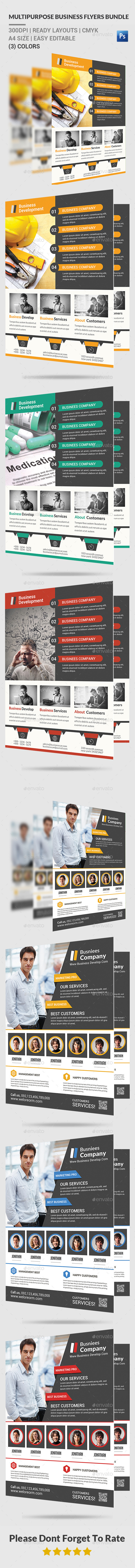 Multipurpose Business Flyers Bundle Multipurpose Business Flyers Bundle