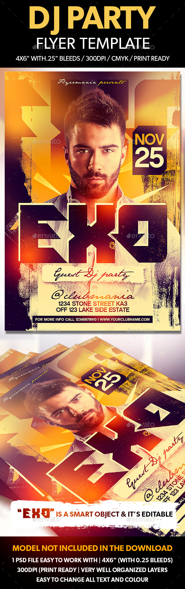 DJ Party Flyer Template DJ Party Flyer Template