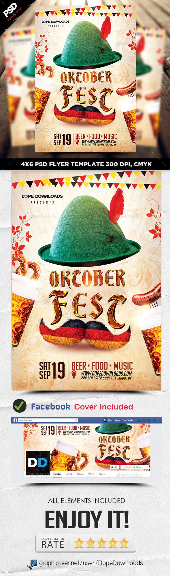 Oktoberfest 2015 Flyer Template Oktoberfest 2015 Flyer Template