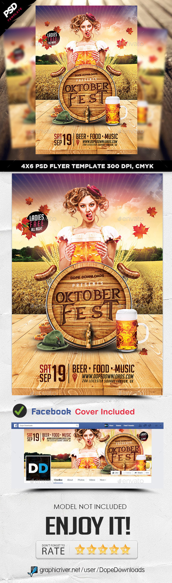 Oktoberfest Weekend 2015 Flyer Template - Clubs & Parties Events