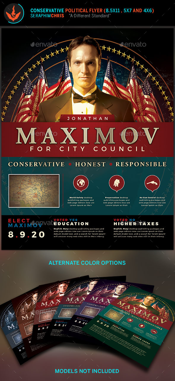 Conservative Political Flyer Template - Corporate Flyers