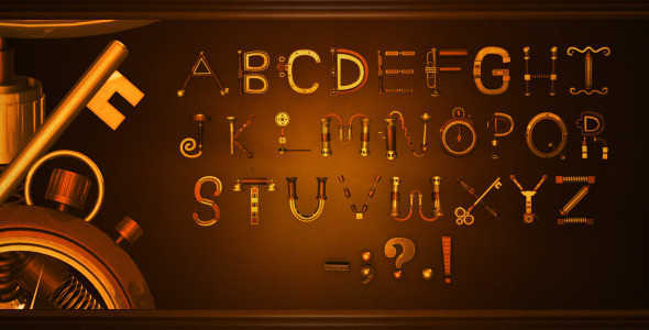 Steampunk Typography - VideoHive 12795392