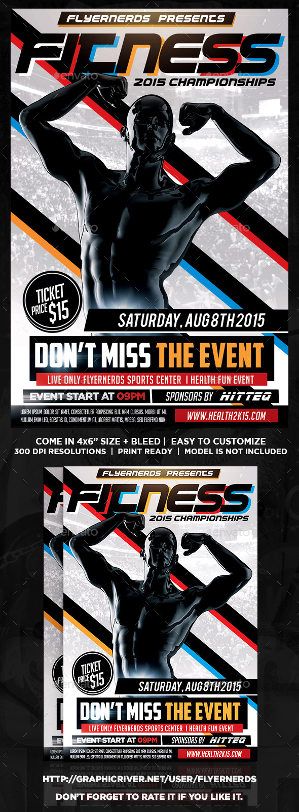 Fitness Championships Sports Flyer - Sports Events