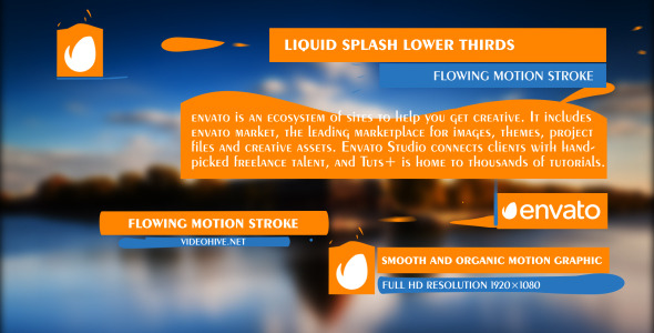 Liquid Splash Lower Thirds
