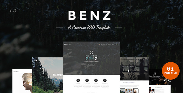 Benz Creative Multipurpose PSD Templates Benz Creative Multipurpose PSD Templates