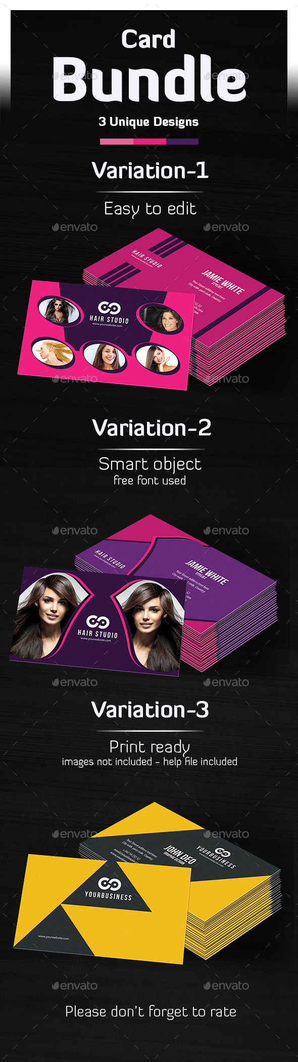 Business Cards Bundle - Corporate Business Cards