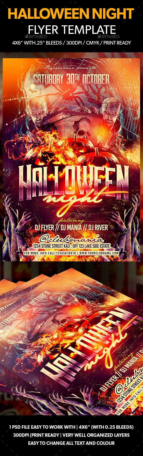 Halloween Night Flyer Template - Events Flyers