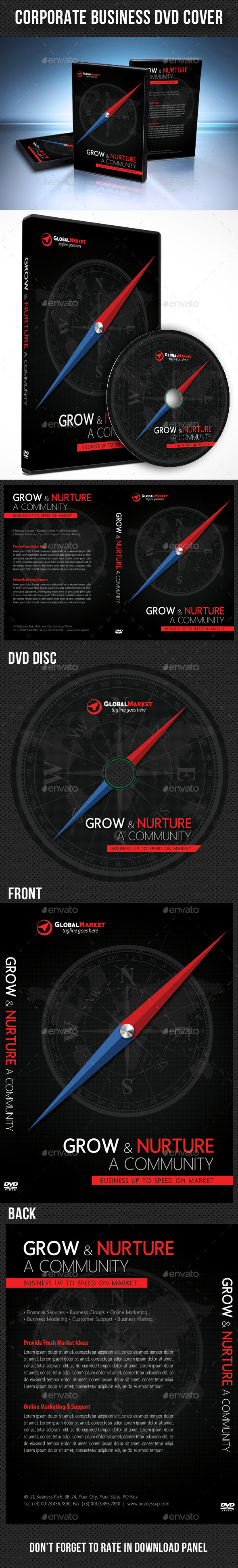 Corporate Business DVD Cover Template V02 - CD & DVD Artwork Print Templates