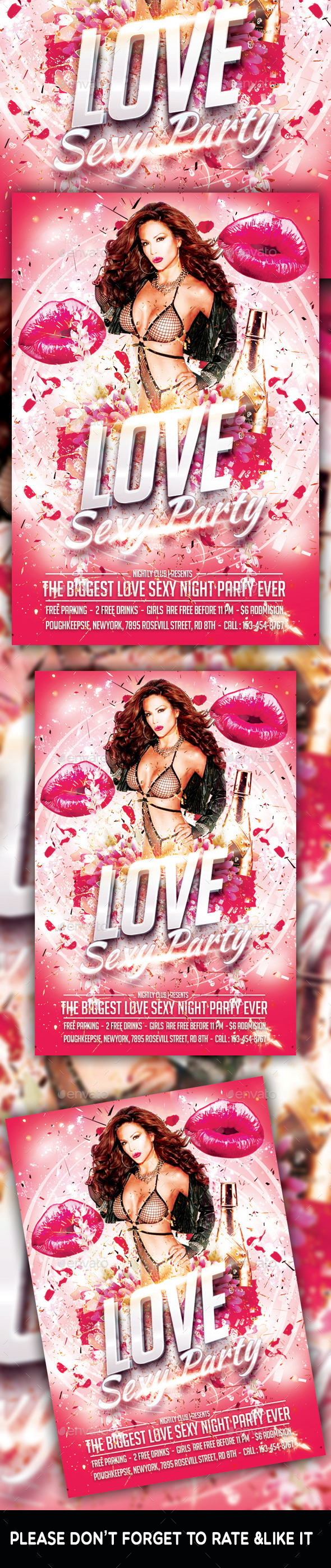 Love Sexy Party Flyer - Clubs & Parties Events