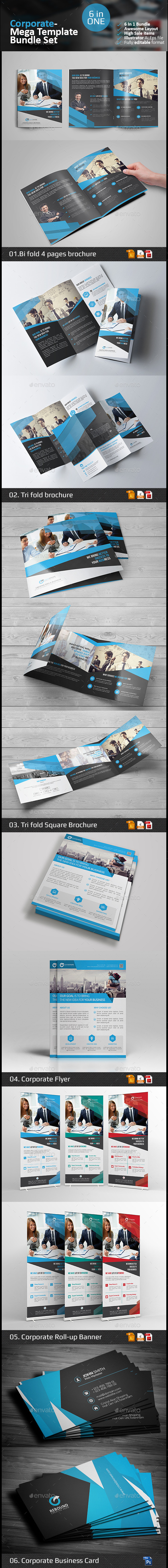 Corporate Branding Template Bundle - Corporate Brochures